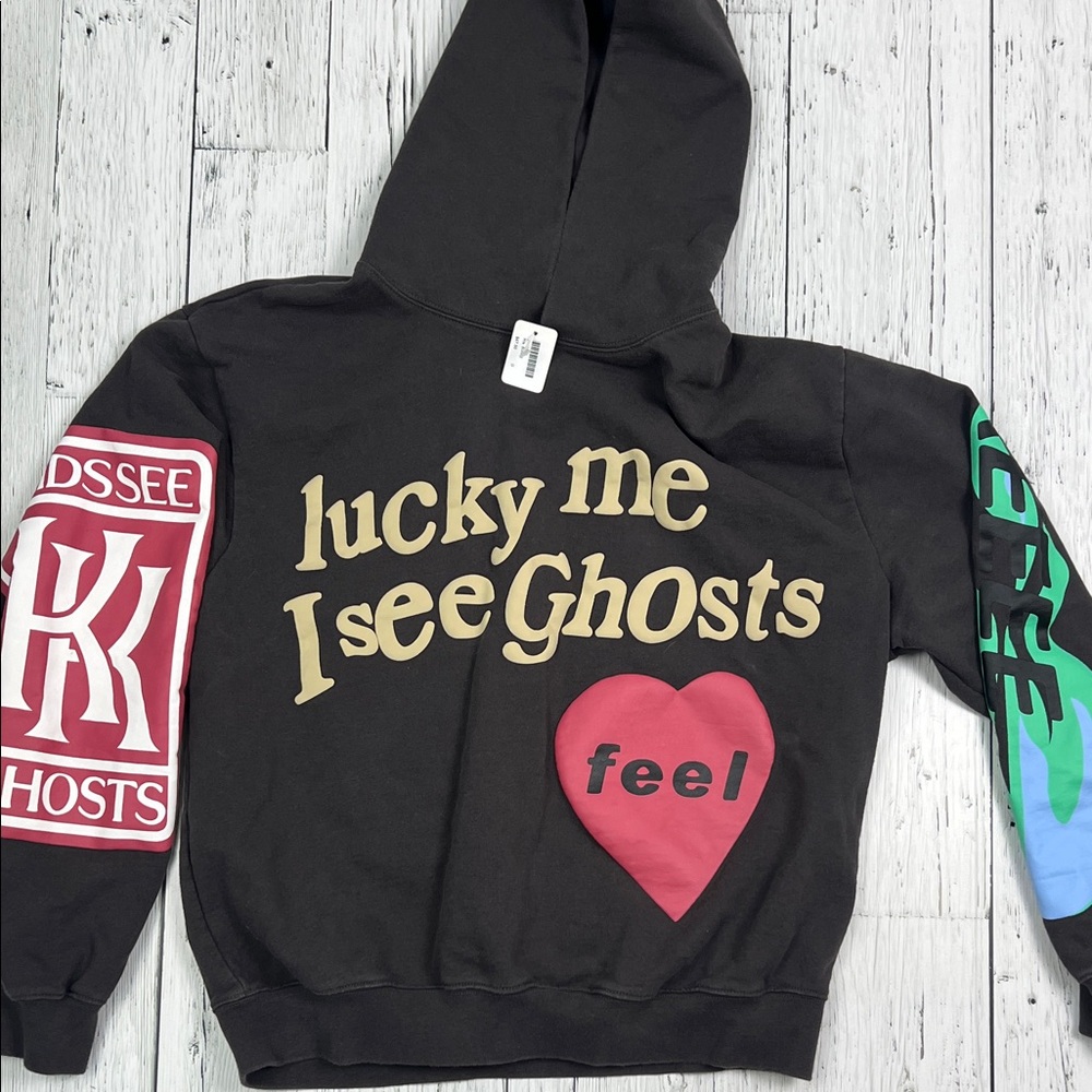 Lucky Me I See Ghosts Hoodie Camp Flog Gnaw Kanye West Size M